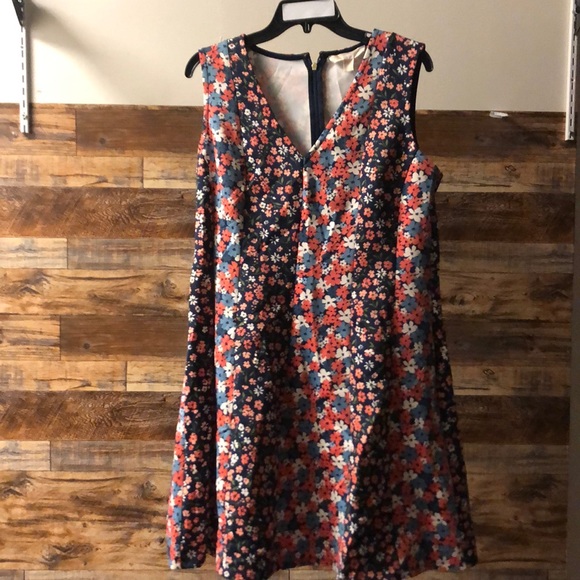 MICHAEL Michael Kors Dresses & Skirts - MICHAEL Michael Kors Floral Sleeveless Dress - Navy and Coral